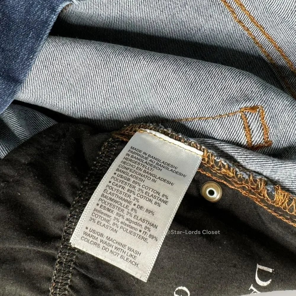 Daily Ritual Girlfriend Jeans Size 29 Medium Wash Mid Rise Slim Fit